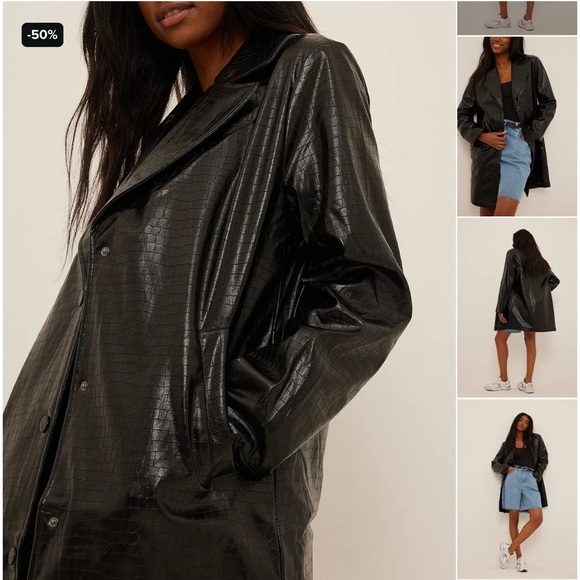 NAKD Pu Croco Jacket - Picture 5 of 11